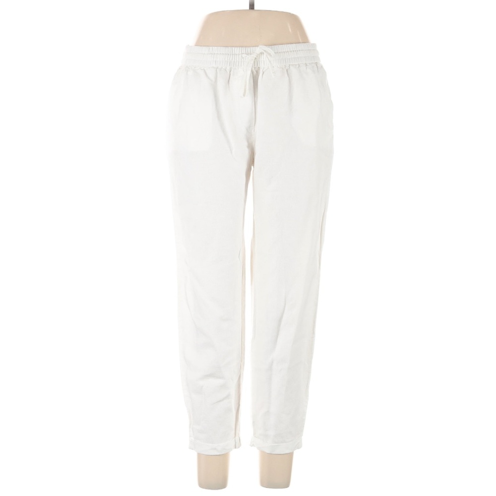 J.Crew White Linen Jogger